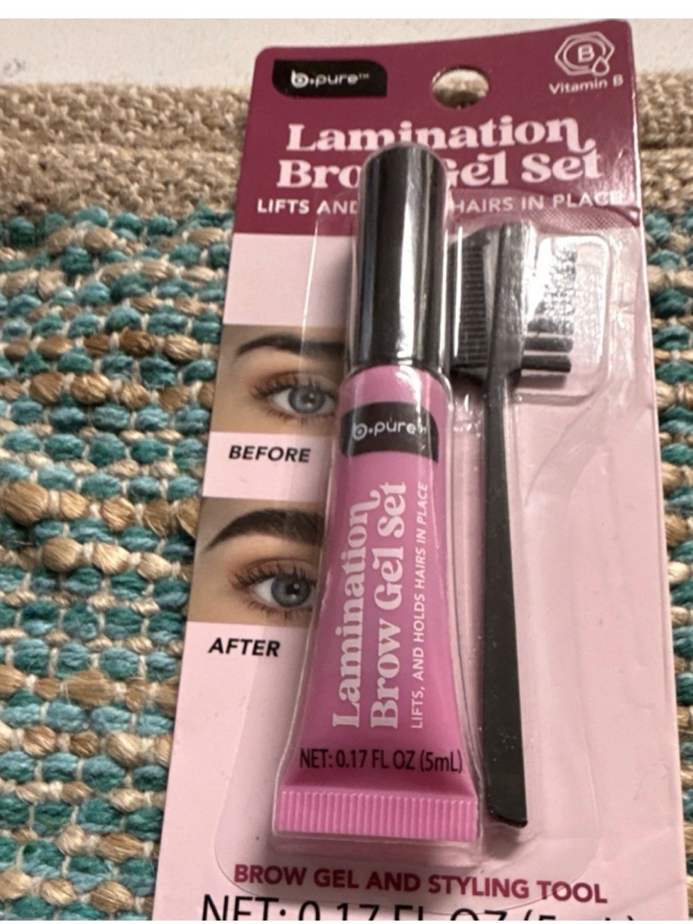 Pink Lamination Brow Gel Set - Brow Lift & Hold